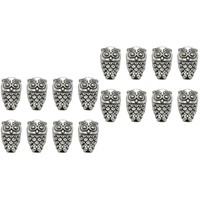 100 StüCke Eule Perle AnhäNger Legierung Charms Diy Schmuckherstellung ZubehöR