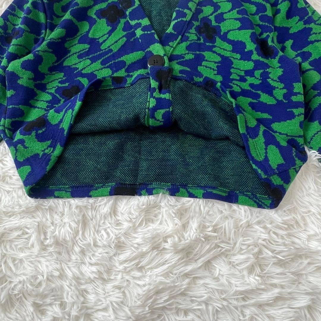 Zara S animal pattern flower pattern cardigan sho… - image 6