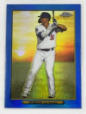 Joc Pederson 2020 Topps #TRc-46 Chrome Turkey Red 2020 Blue /50