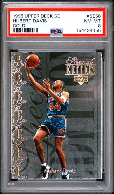 1995 UPPER DECK BASKETBALL SPECIAL EDITION #SE56 HUBERT DAVIS GOLD  PSA NM/MT 8