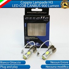 COPPIA LAMPADE FENDINEBBIA H3 LED CREE COB CANBUS PER VOLKSWAGEN VW LUPO 6000K