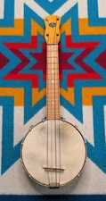 Vintage Tonk Bros Sterling Banjo Ukulele 4 String Uke Waverly McDougall T.B. Co 