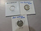 Lot of Three !   Mercury & Roosevelt Silver Dimes