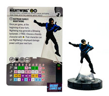 DC Heroclix Nightwing #040 w/ Card Fight For Gotham Set
