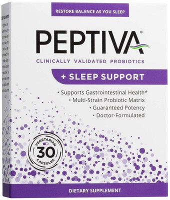 Peptiva 26 Billion CFU Probiotic and Sleep Support - Clinically Validated Mul...