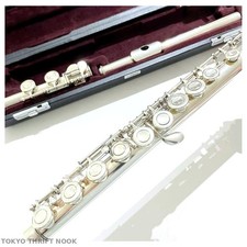 Tested Yamaha YFL-411 Sterling Silver Concert Flute MIJ Japan w/ Hard Case