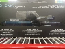 Bio Ionic Graphene 1.25" Long Barrel Curling Iron + Paddle