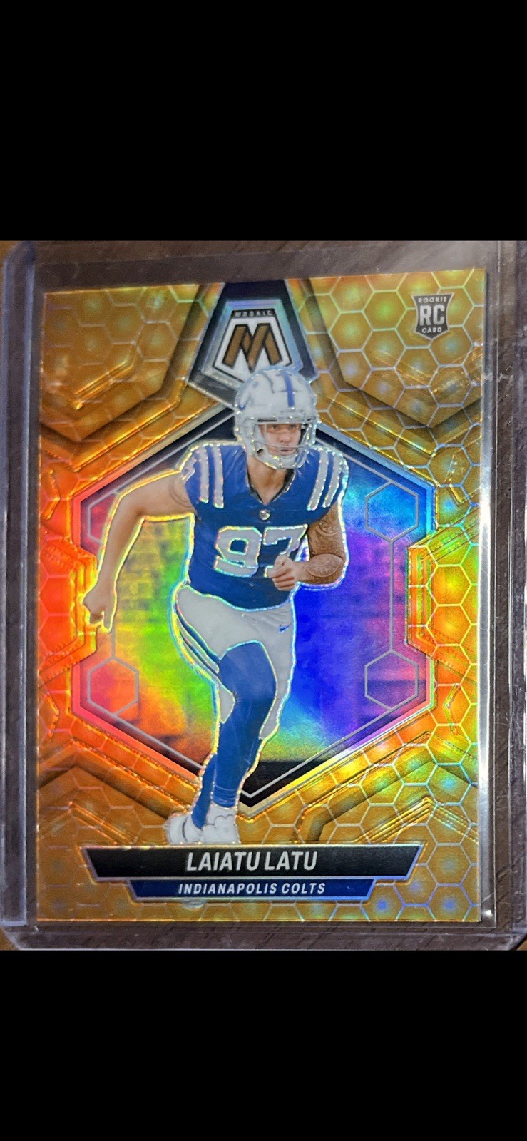 2024 Panini Mosaic - Rookies Laiatu Latu #315 Honeycomb Prizm (RC)