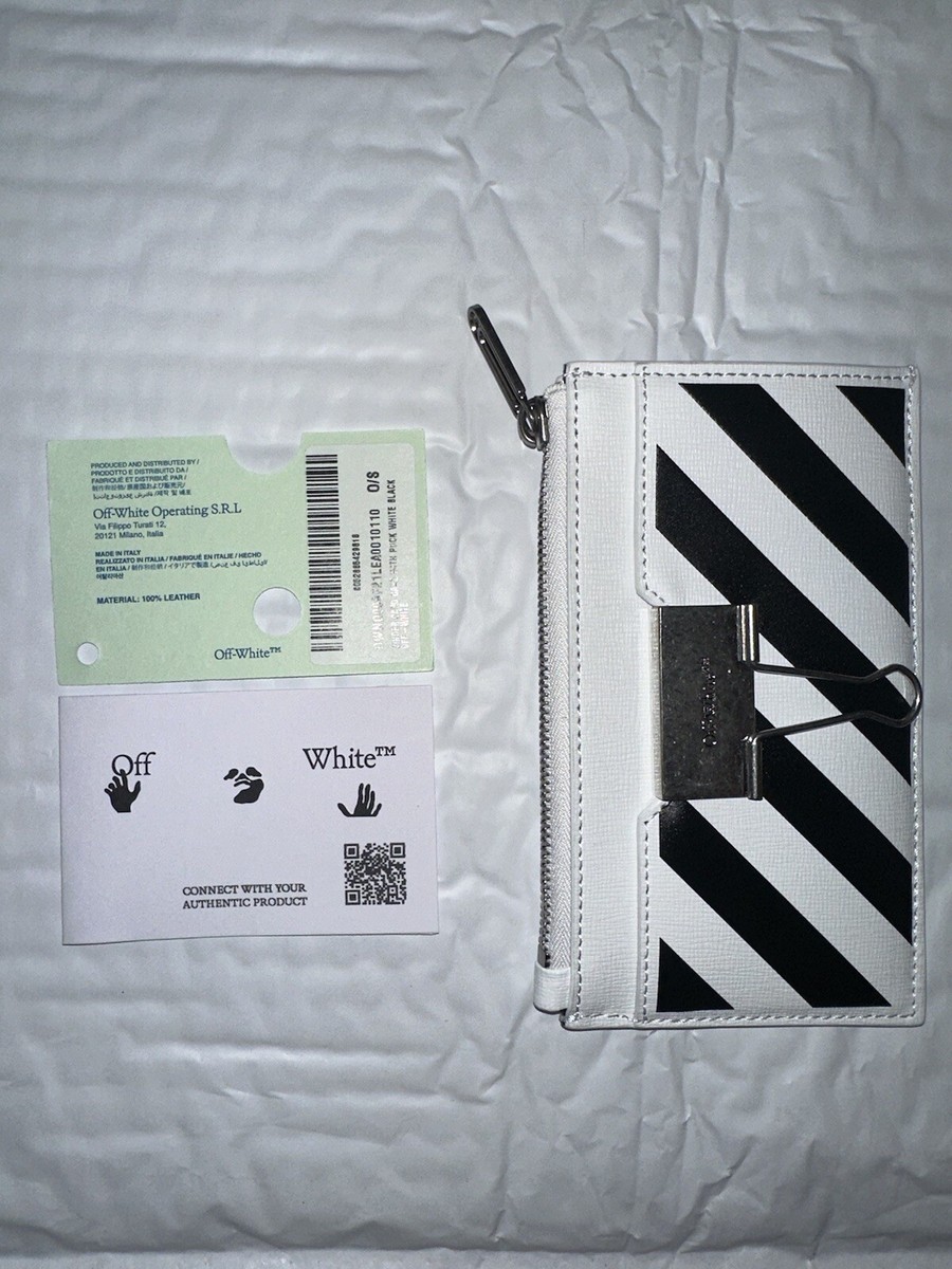 Off-White Binder Compact Clip Card Wallet | eBay