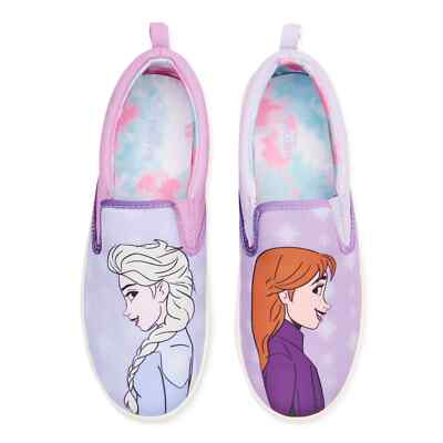 Disney Frozen  Girls' Slip On Canvas Sneakers in sizes 3 Color: Purple New