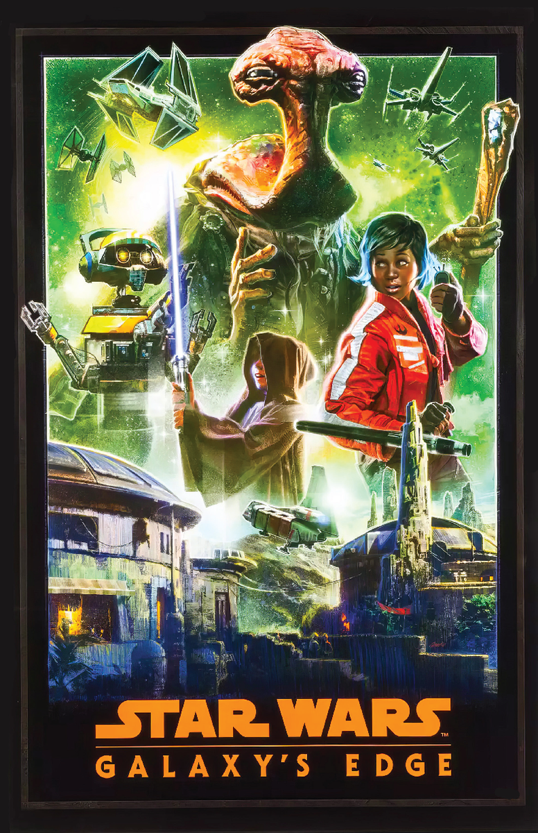 Star Wars Galaxy's Edge Poster 13x19 Non-Glossy Disney Print Art