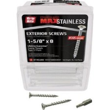(1-pk) PrimeGuard Max 1-5/8 In. Star Drive Trim Head Stainless Deck Screw 1 Lb.