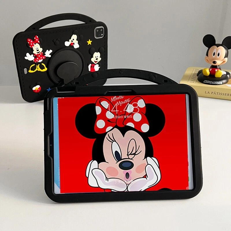 Minnie Mickey Mouse Silicon Soft 360°Rotating Bracket TabletCase For Apple iPad6 - Image 3 of 4