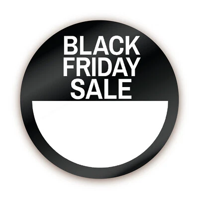 STONE MELON 144 Black Friday Sale Label / Shop Stickers - Red & White