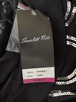 scarlett nite black dress 80s Black And Hot Pink Strapless Dress With Bow By Scarlett Nite