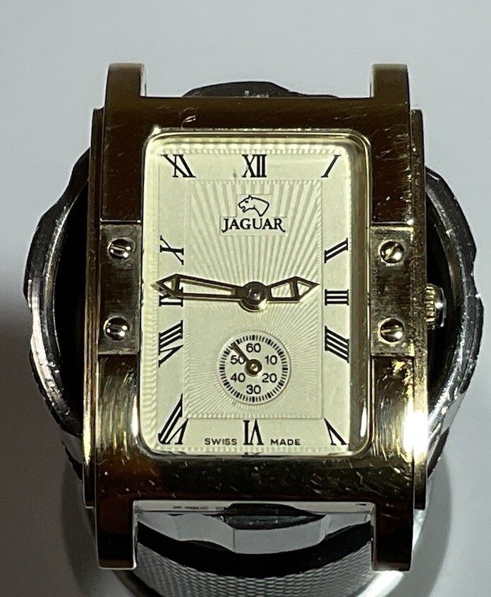Vintage, Ladies, Jaguar Yellow Gold Watch; Rectangular Case  display picture 1