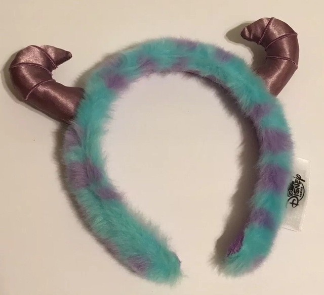 Disney Parks Sully Sullivan Monsters Inc Mouse Ears Horns Fur Headband