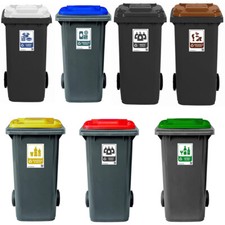 Bidone per rifiuti 120 LT pattumiera raccolta differenziata contenitore hotel co