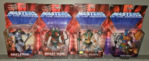 MOTU 200x Lot Of 4 MOC Skeletor Beast Man Tri-Klops Two Bad - Picture 1 of 5