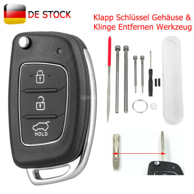 Klapp Schlüssel Gehäuse Für Hyundai i10 i20 i40 ix25 ix35 Sonata Elantra Tucson
