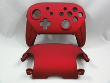 Red Soft Touch Front  Back Shell for Nintendo Switch Pro Controller
