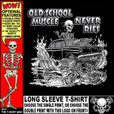 1957 Tri-five Style Hot Rod Muscle Car Outlaw Gasser Drag Race Skeleton T-shirt 1957 Tri-five Style Hot Rod Muscle Car Outlaw Gasser Drag Race Skeleton T-shirt