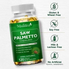 Saw Palmetto Extract 500mg | 120 Capsules | Prostate Supplement | Men Health