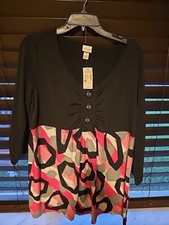 New Lane Bryant Venezia SWIRL EYED Jersey Camicia CAMICETTA ABITO Taglia 14/16 NUOVO