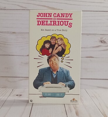 Delirious VHS Tape 1991 Romance / Comedy John Candy Mariel Hemingway SHIPS FREE