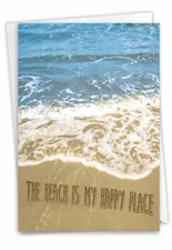 1 All Occasion Blank Card with Envelope - Life's a Beach C6328FOCB