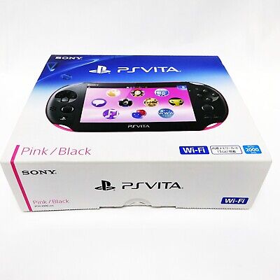 SONY PlayStation PS Vita PCH-2000 ZA15 Pink Black Console Wi-Fi