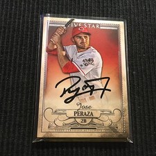2016 TOPPS FIVE STAR JOSE PERAZA *CERTIFIED ROOKIE AUTO*  CINCINNATI REDS