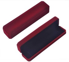 Wine Red Velvet Necklace Chain Bracelet Display Case Storage | Jewelry Gift Box