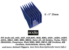 ANDIS GUIDE ATTACHMENT UNIVERSAL CLIPPER BLADE E COMB - 1" 25mm DOG Pet GROOMING