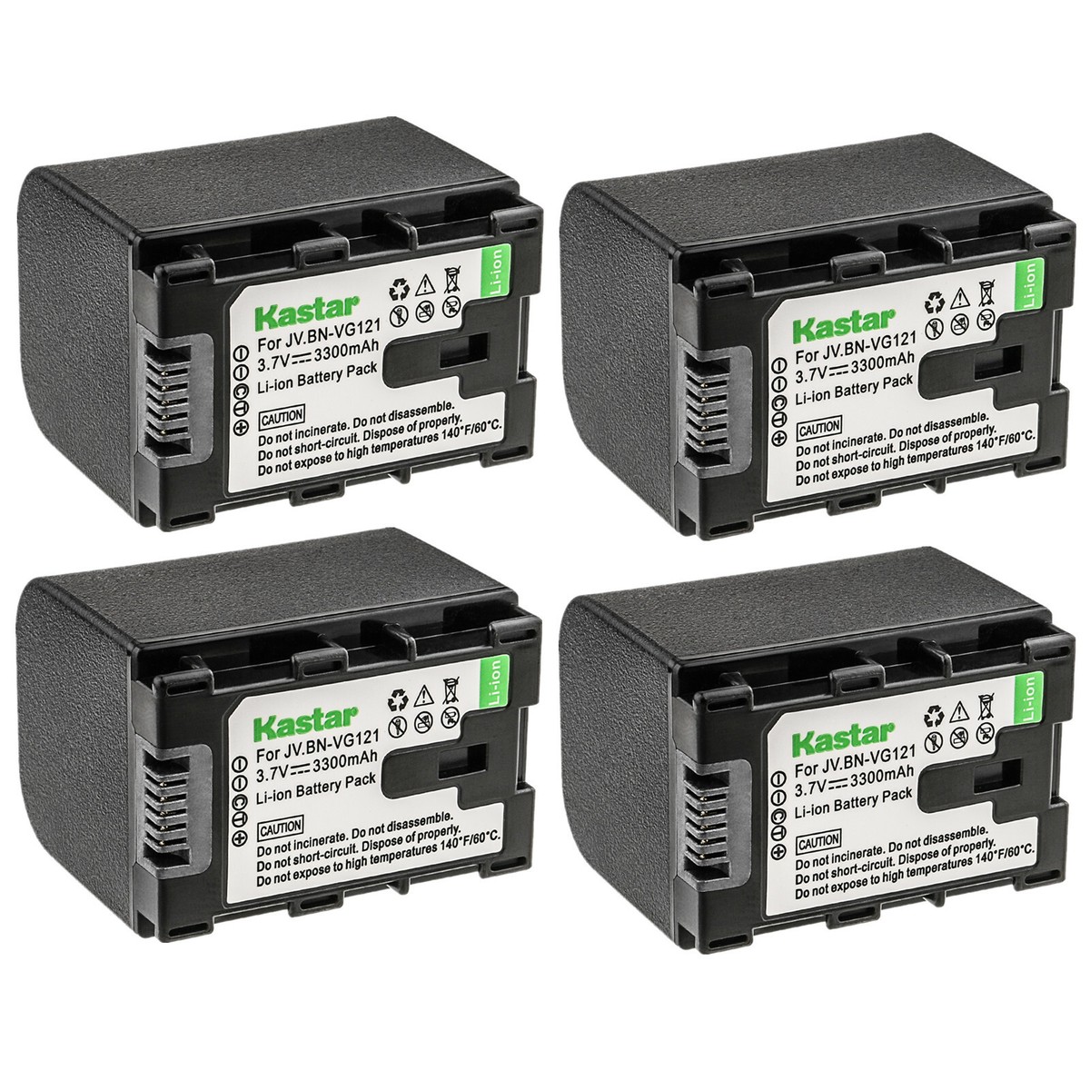Kastar Replacement Battery for JVC BN-VG121 & JVC Everio GZ-E205