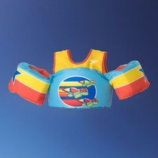 Speedo Splash Jammer Life Jacket Vest - Rocket Shells - Kids One Size 33-55 Lbs