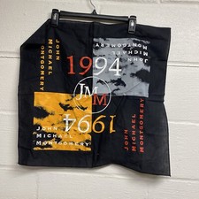 1994 John Michael Montgomery handkerchief square tour country music black 22x21