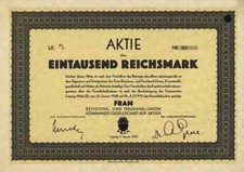 FRAM Revisions & Treuhand Union KGaA 1929 Leipzig Sachsen Kurt Säuberlich Druck