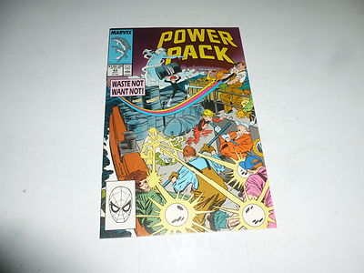POWER PACK Comic - Vol 1 - No 49 - Date 10/1989 - Marvel Comics