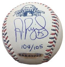 Albert Pujols St. Louis Cardinals 2009 UDA/MLB Signed All-Star Baseball 104/105