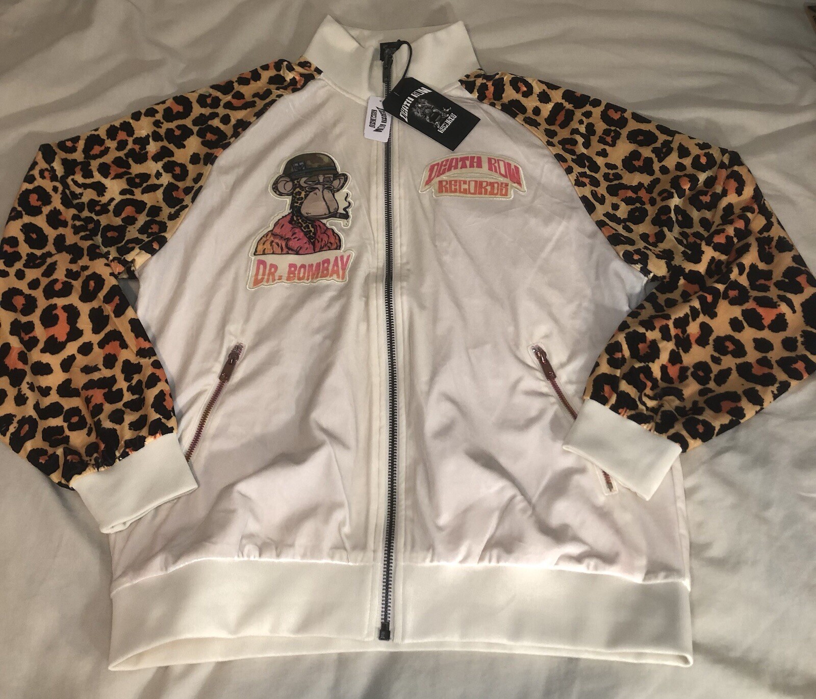 FILA Giacca da pista Death Row Records DR.Bombay avorio taglia XL rara