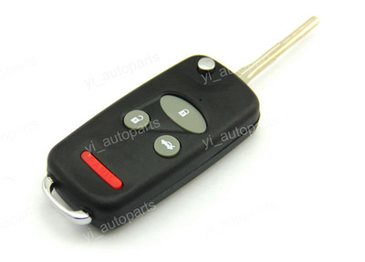 4 Button Flip Folding Remote Key Shell Case For Honda CRV S2000 Insight Blade2.3