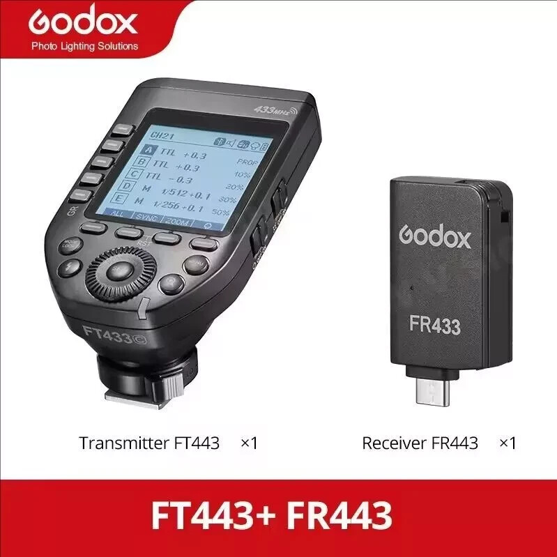 Godox FT433 C TTL Blitzauslöser Für Canon – Kabellos 433 MHz, HSS Bis 1/8000s, Bluetooth Steuerung
