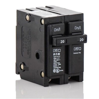 (Lot of 5) EATON BR220 CIRCUIT BREAKERS NEW