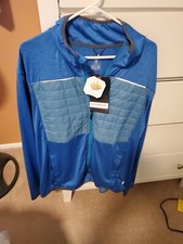 LITTLE DONKEY ANDY MENS XXL THERMAL REFLECTIVE ZIP UP JACKET NEW