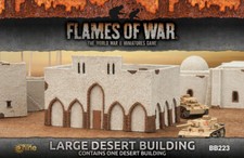 FLAMES OF WAR - LARGE DESERT BUILDING - BATTLEFIELD IN A BOX - BB223