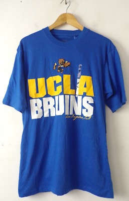 NWT UCLA Bruins Mens Blue Yellow & White College Short Sleeve Tshirt Size Medium