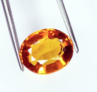 PIERRE PRÉCIEUSE LÂCHE impeccable 10,35 ct saphir orange naturel de