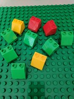 Lego Duplo Replacement Parts Lot 10 Brick 2 X 2 Slope 45 Yellow Red Bright Green Lego Duplo Replacement Parts Lot 10 Brick 2 X 2 Slope 45 Yellow Red Bright Green