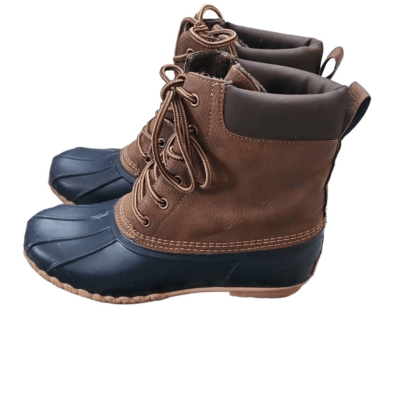 Men\'s Brown and Navy Duck Boots - Excellent Consition Weatherproof Vintage Adam II Duck Boots Mens 13M Tan Navy  main image 2